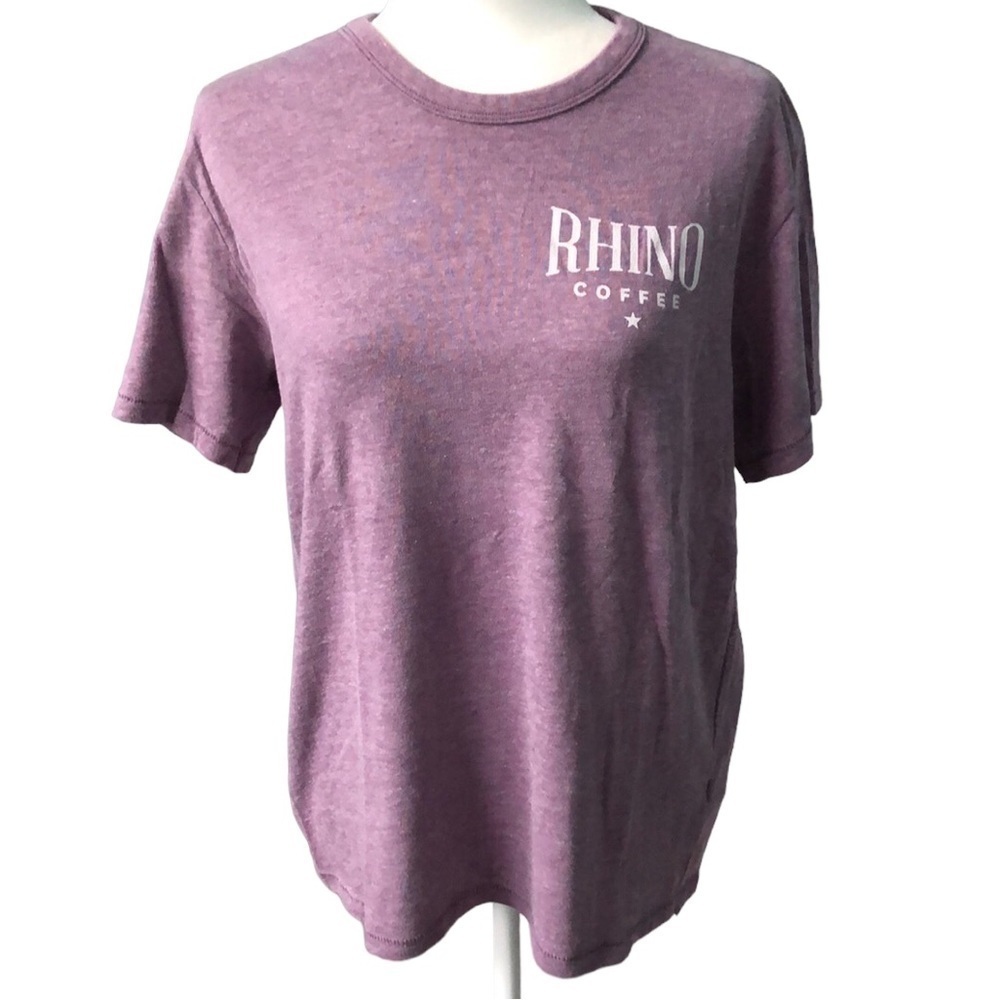 Rhino Coffee Short Shirt Comfort Stretch Size Medium Unisex